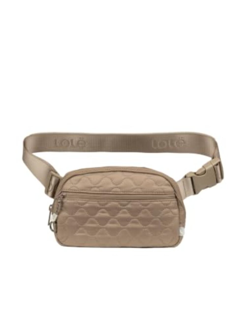 Quilted Nylon Crossbody Belt Bag Adjustable Strap Travel